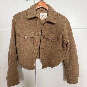 Aritzia THE GANNA Wilfred free cropped shirt jacket XS